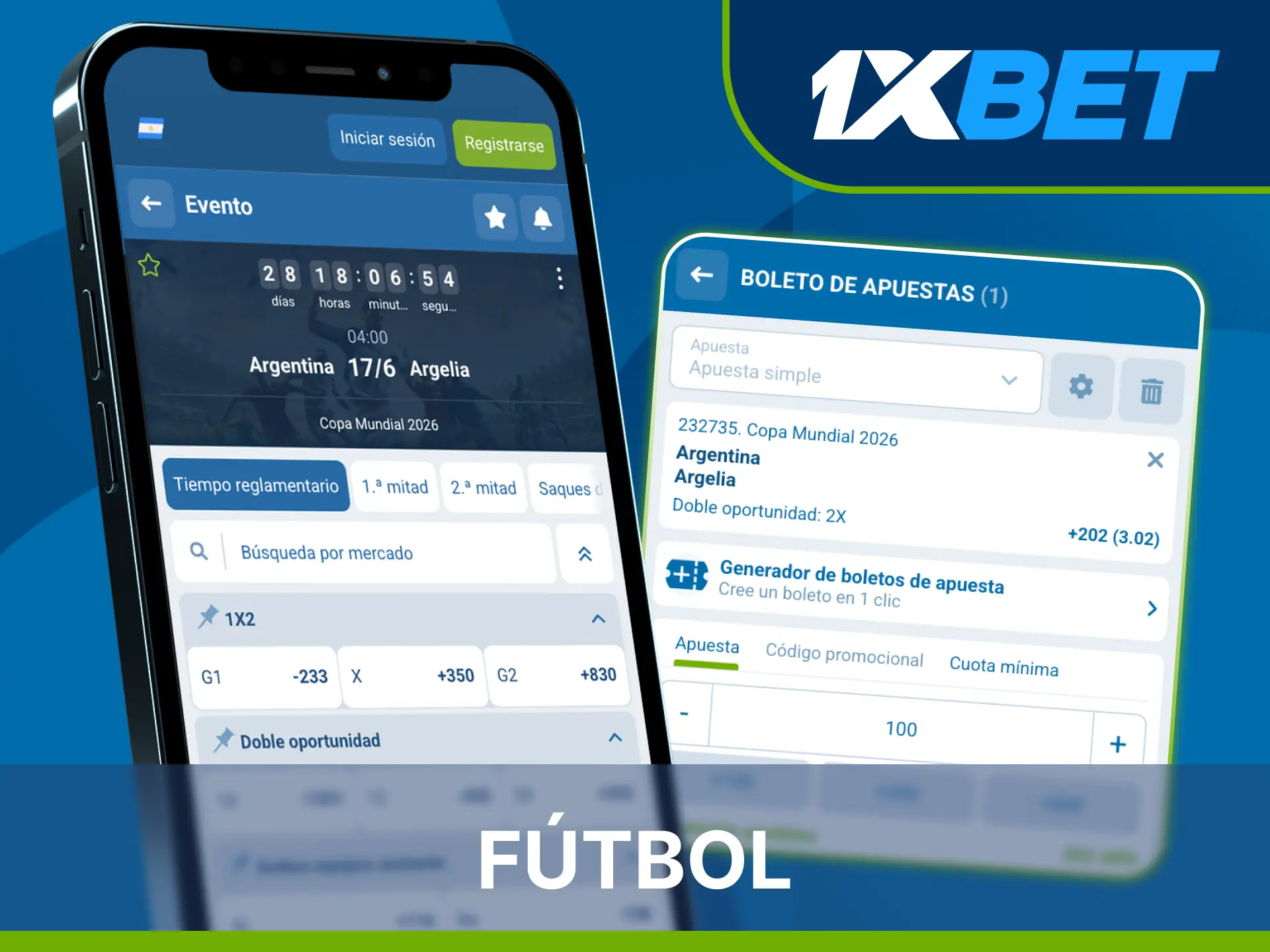 Apuesta en los partidos de fútbol local sintonizando la 1xBet App.
