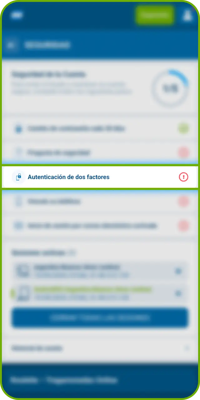 Ajusta las opciones iniciales del sistema Android al abrir tu nueva 1xBet App.