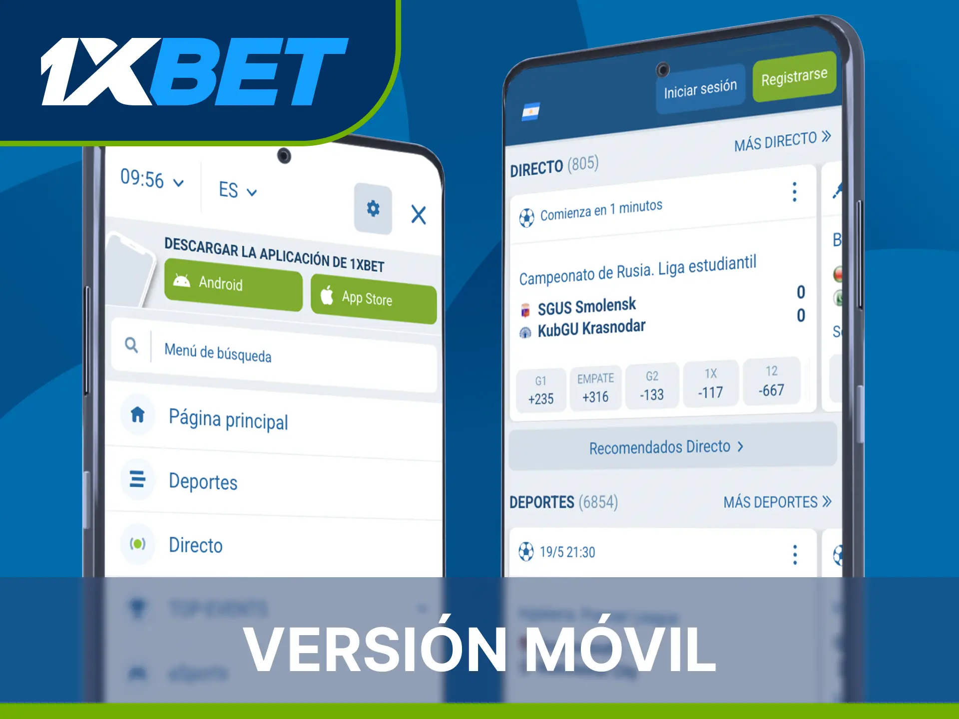 Crea tu cuenta nueva rápidamente completando el formulario digital en la 1xBet App.