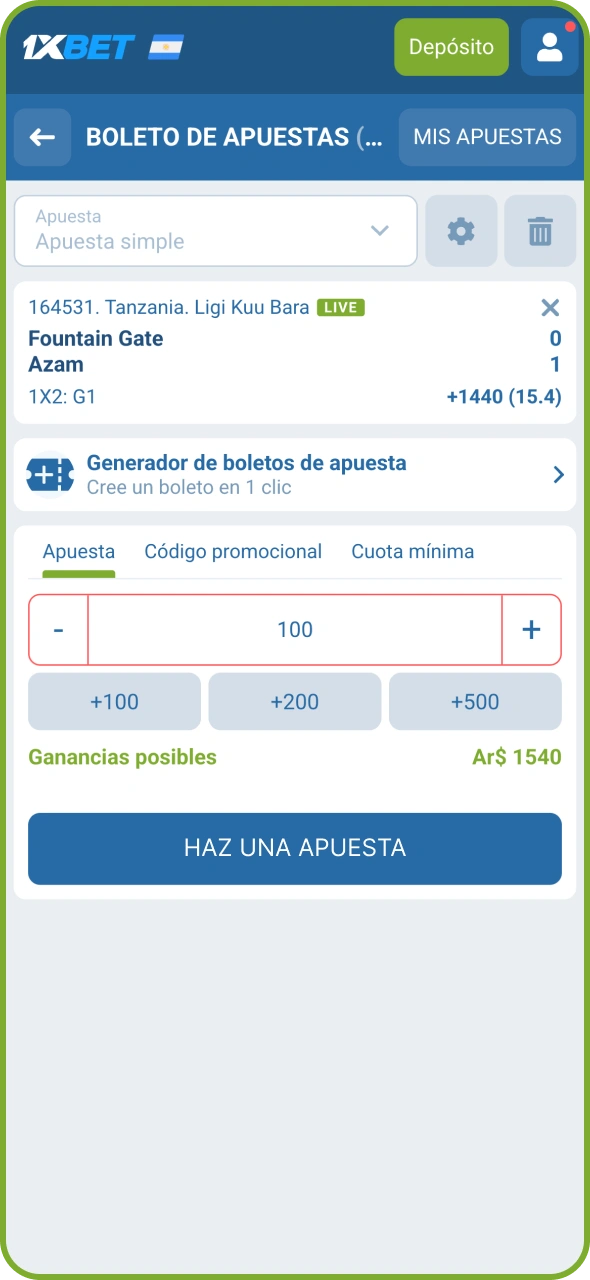 Cumple con los requisitos de apuesta del bono de 1xBet que hayas elegido.