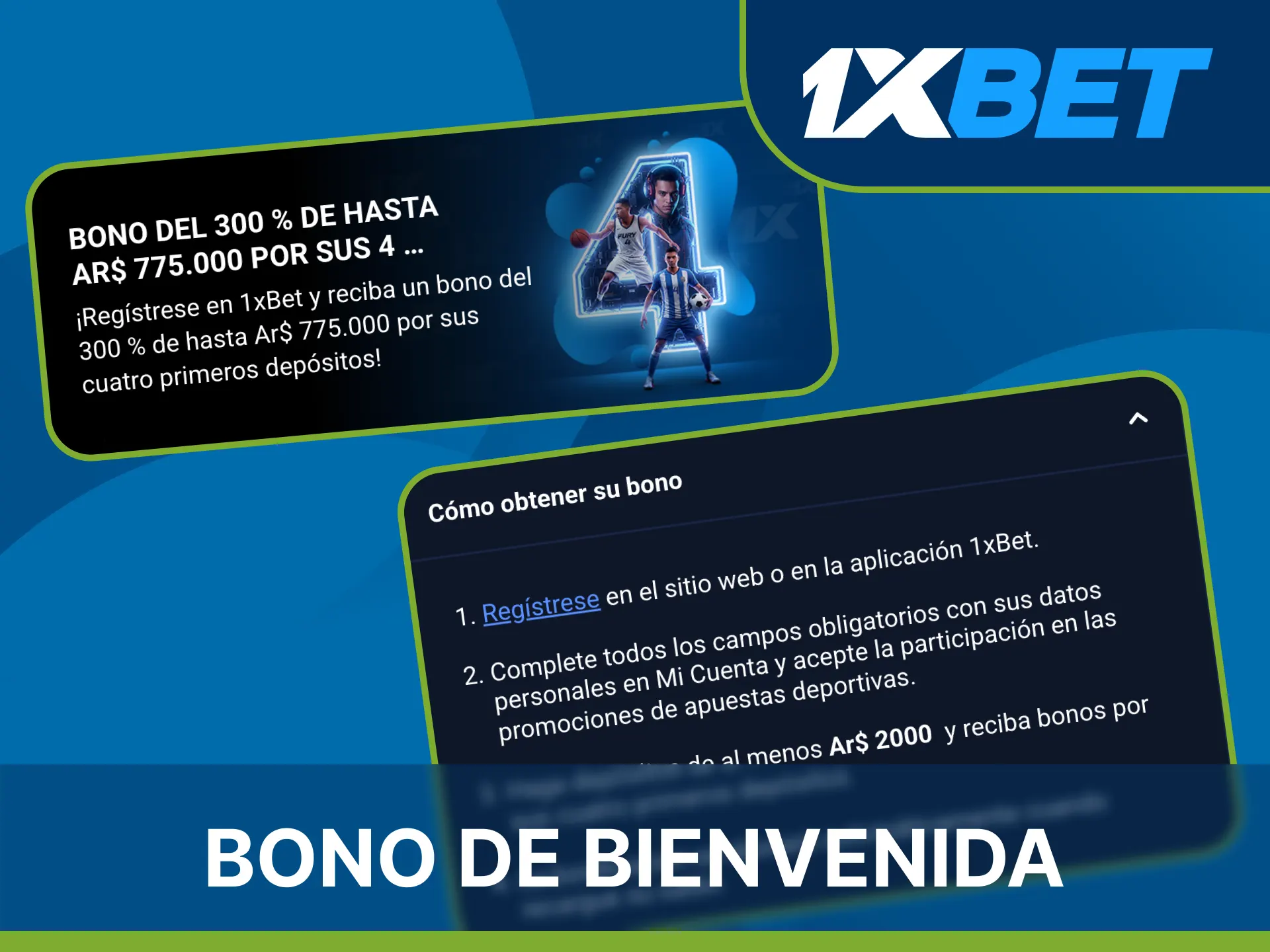 Activa el bono de 1xBet para aumentar tus ganancias en apuestas de fútbol.