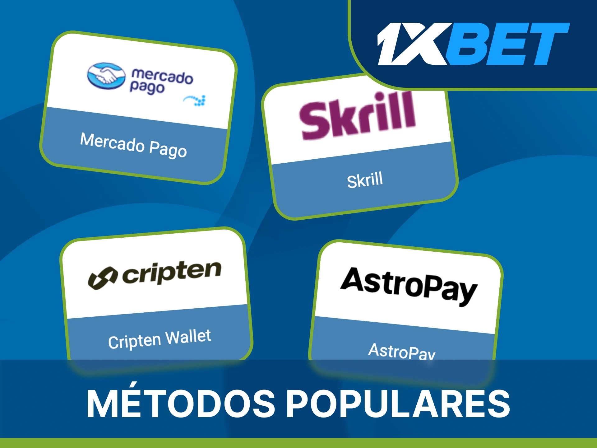 Descubre todos los métodos de depósito más populares en 1xBet.