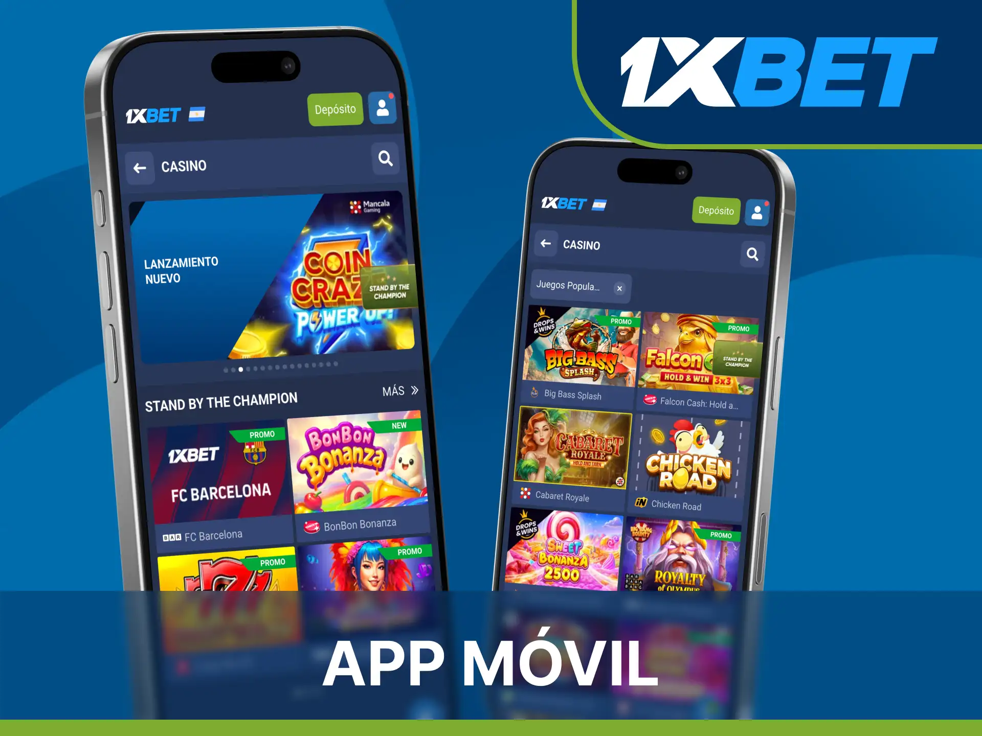 Juega a las tragamonedas directamente en tu móvil con la aplicación de 1xBet.