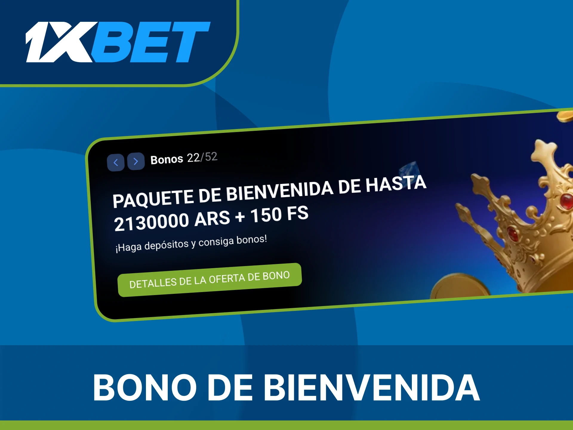 Utiliza el bono de bienvenida de 1xBet antes de jugar a las tragamonedas.